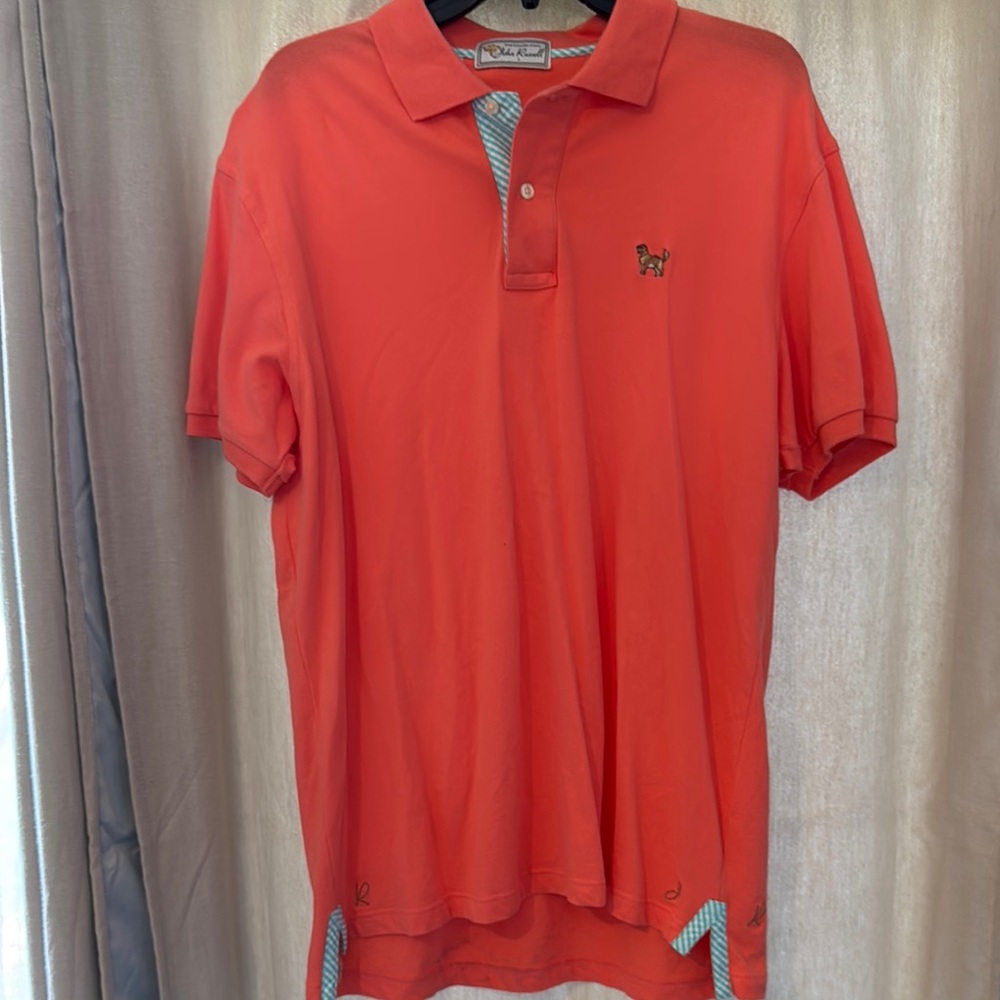 Vibrant Peach Polo Shirt Classic The Golden Polo - John Russell L